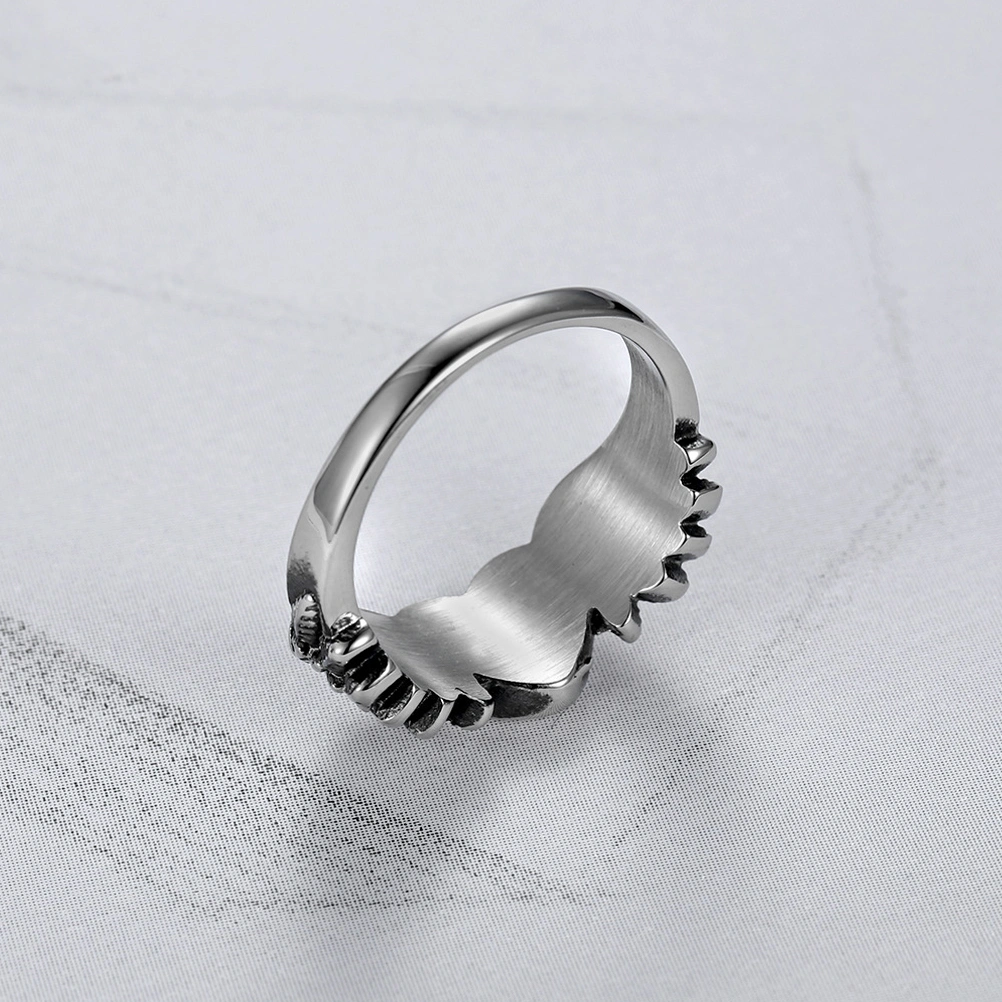Women Finger Ring Angel Wing Ring Heart Finger Ring Decoration Personalized Ring