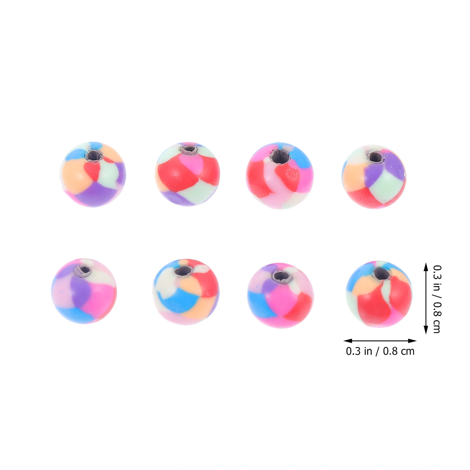 200pcs Jewelry Bracelet DIY Polymer Clay Beads Jewelry Making Bracelet Beads