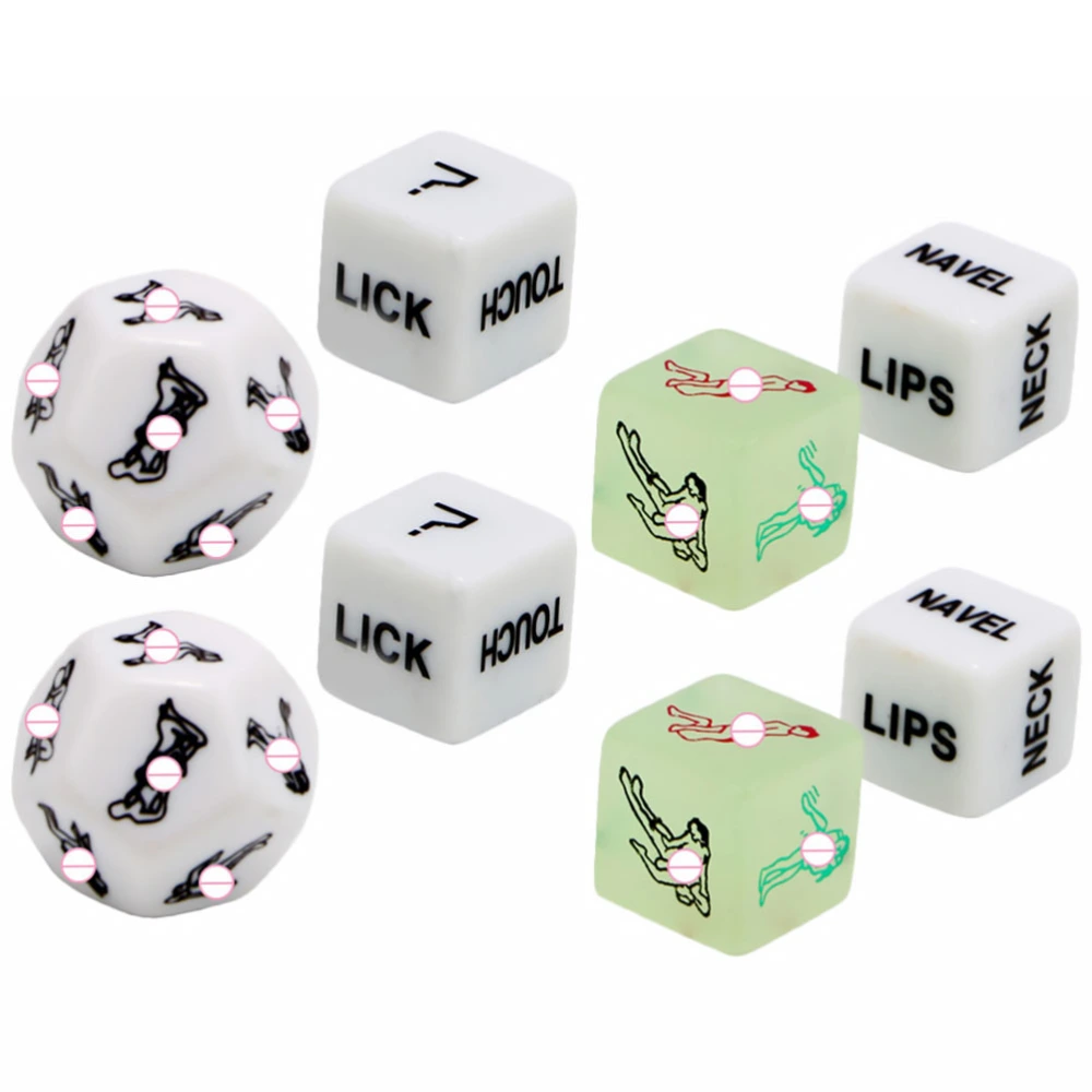 8Pcs Sex Positions Dices Adult Erotic Dices Couple Sex Dices Adult Flirting Toys