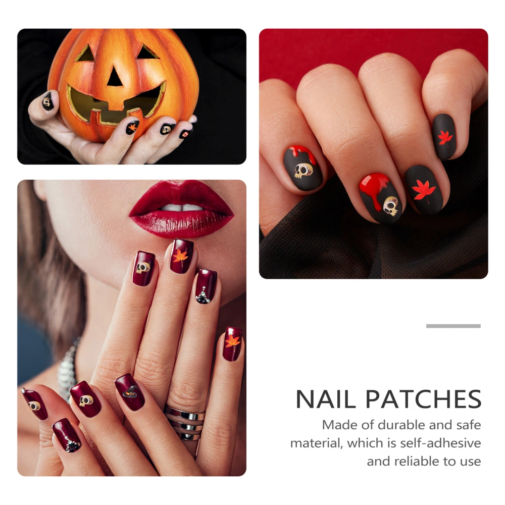 20 Sheets Halloween Nail Art Stickers Halloween Nail Decals Nail Decorations