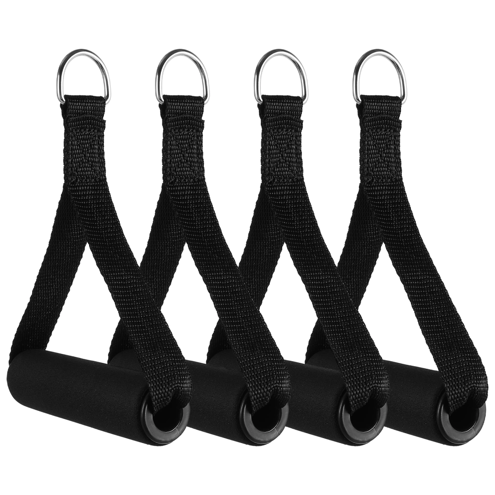 BESPORTBLE 4Pcs Single-grip Handles Heavy Duty Exercise Handles with D Ring for Pilates Yoga Strength Training