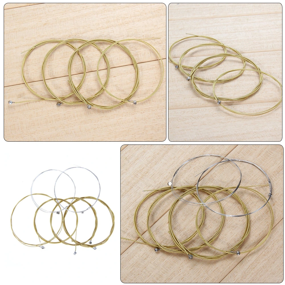 6Pcs Folk Guitar Replacement String Practical Acoustic Guitar String for Musician