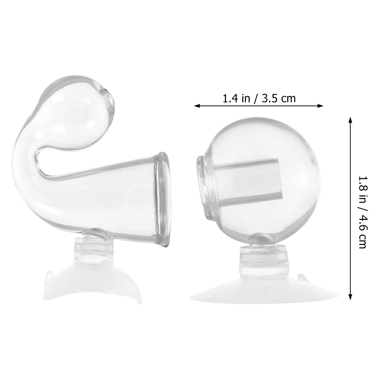 2PCS Glass Drop Checker Aquarium Carbon Dioxide Monitor Fish Tank Accessories