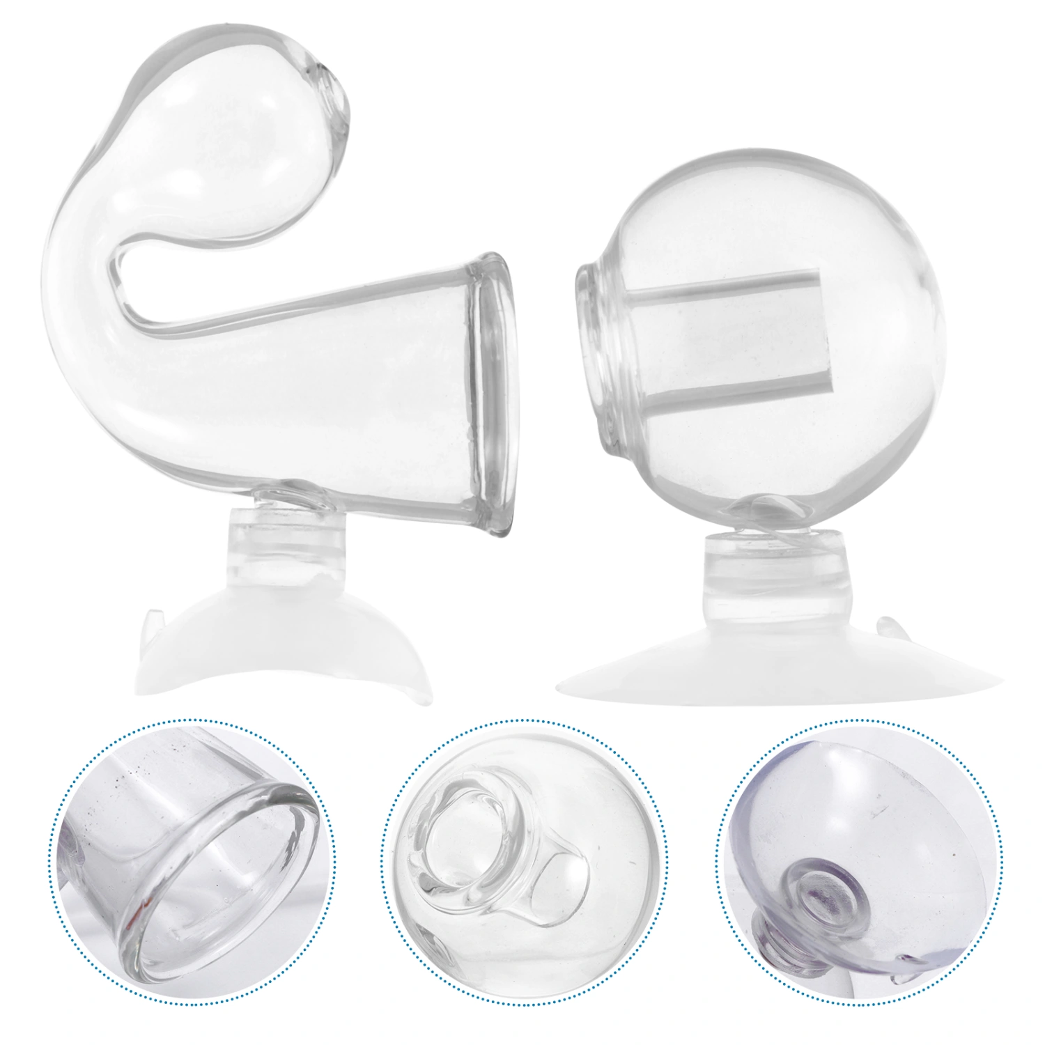 2PCS Glass Drop Checker Aquarium Carbon Dioxide Monitor Fish Tank Accessories