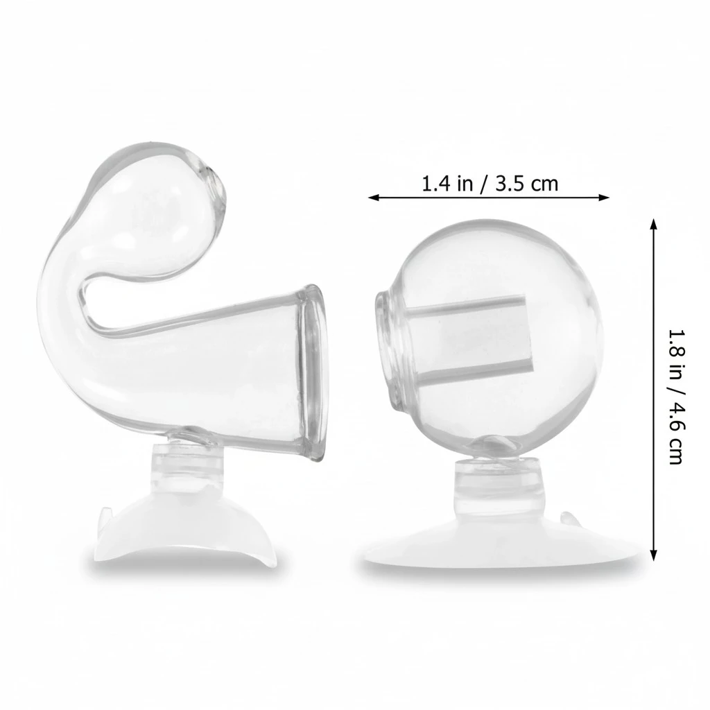 2PCS Glass Drop Checker Aquarium Carbon Dioxide Monitor Fish Tank Accessories
