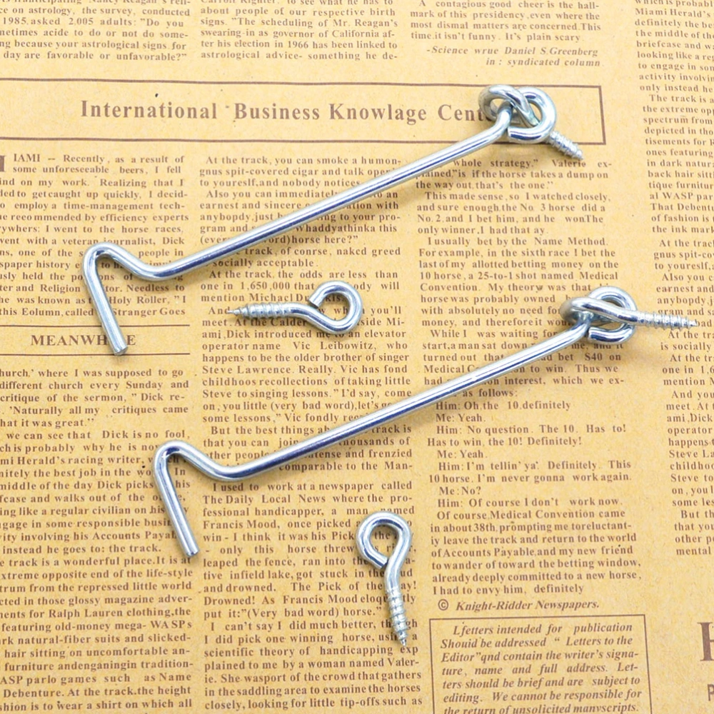 A Pair of Window Hook Window Brace Galvanizing Cabin Hook Latches Lock Shed Catch Silent Holder