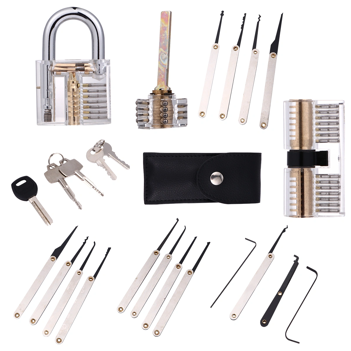 1 set of Manual Unlocking Tools Repairing Locks Tools Practical Tool Kit