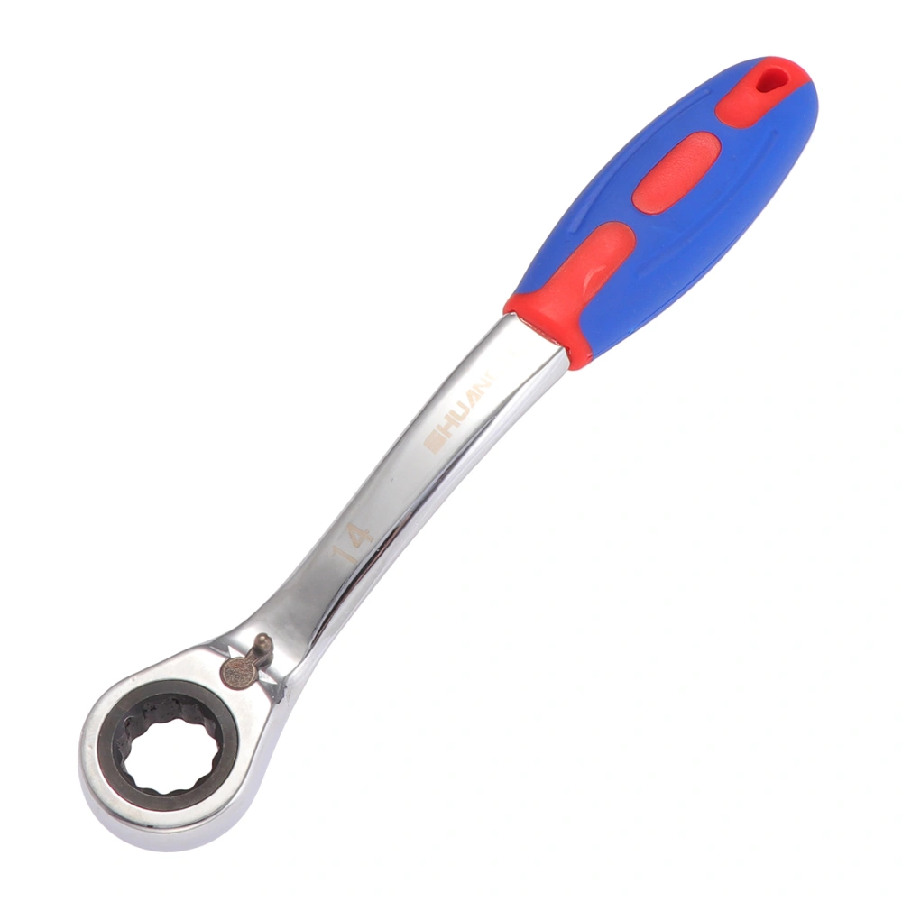 14MM Two-way Ratchet Quick-Release Easy to Use Tooth Round Head Ratchet Wrench