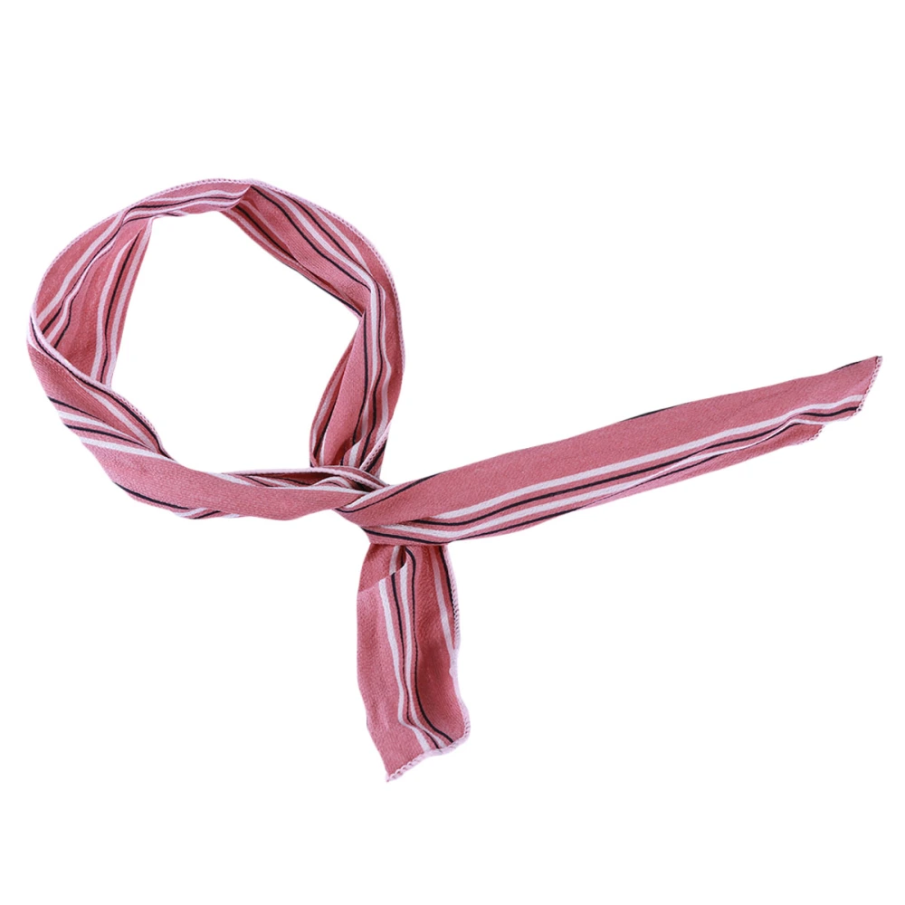 Rabbit Ears Iron Wire Hair Headband Bowknot Hairband Hair Accessories for Women Girls (Pink Stripe)