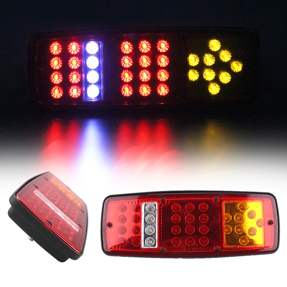 1 Pair 12V 33 LEDs Trailer Rear Light High Brighness Arrow Indicator Lamp for Truck Lorry Trailer