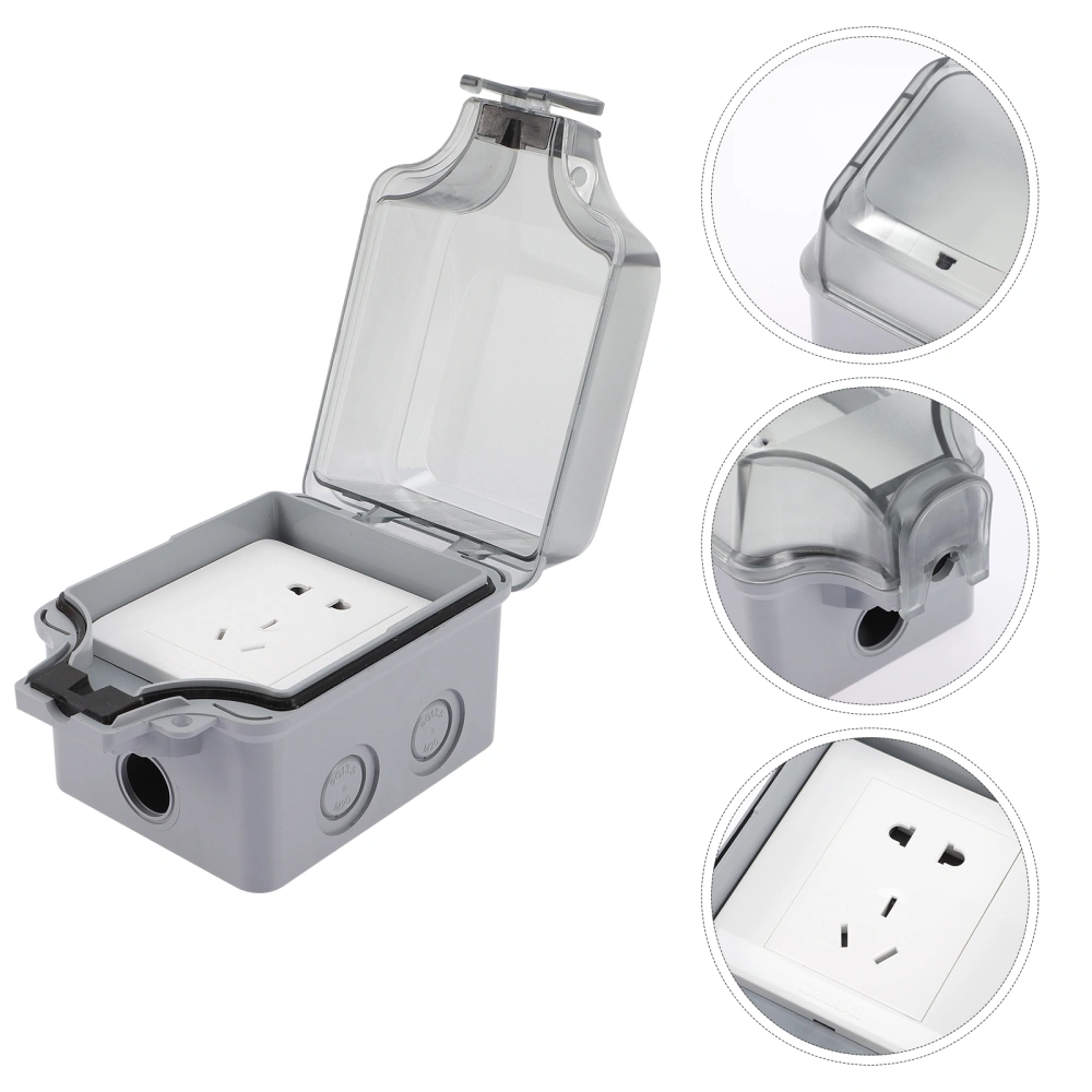 1 Set Outdoor Socket Cover Weatherproof Electrical Sockets Cover Plates Outlet Cover (5 Hole Outlet)