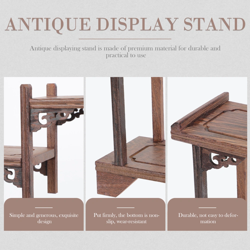 Antique Display Stand Craft Displaying Frame Novel Wooden Antique Storage Rack