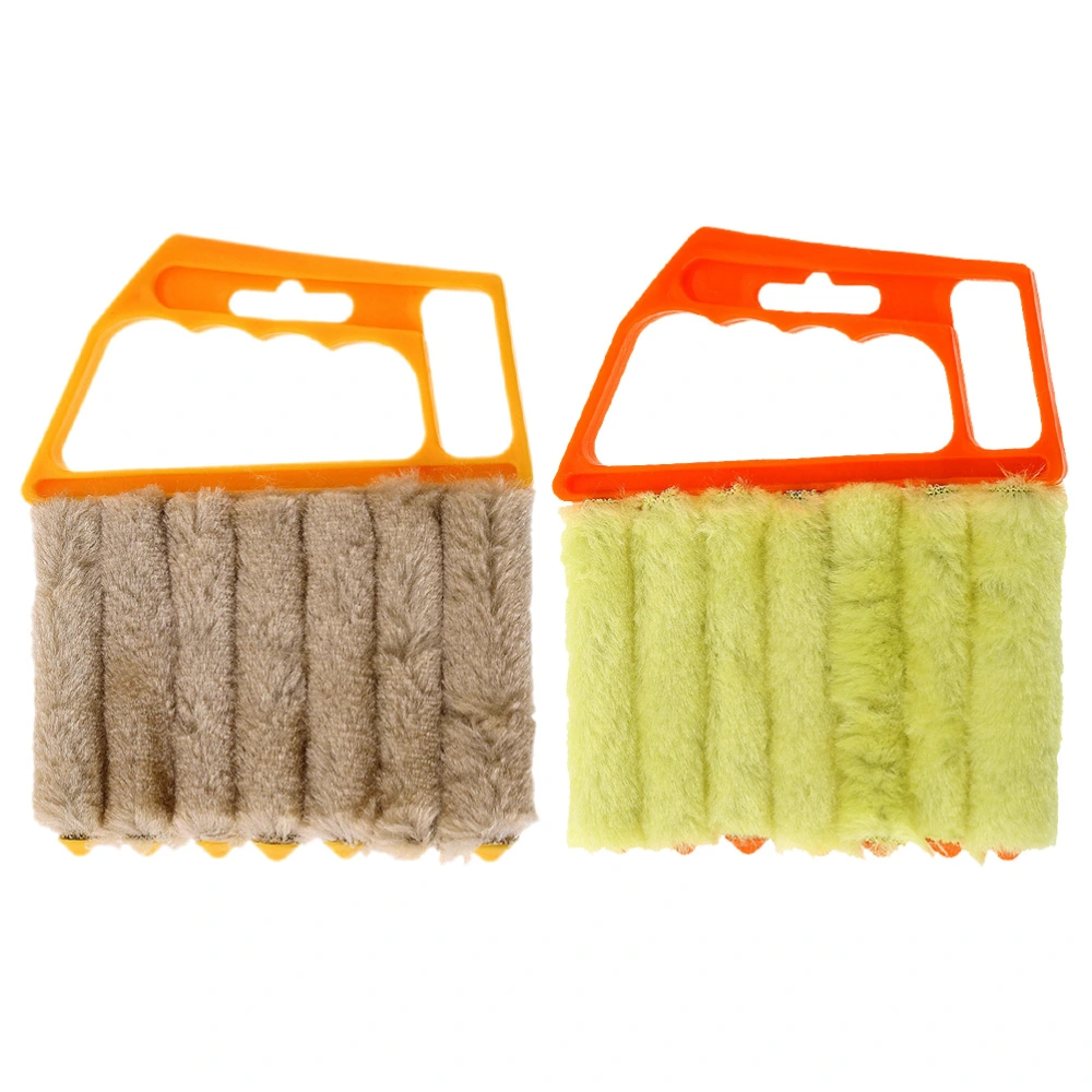 2pcs Household Blinds Brushes Window Blinds Cleaners Pulley Brushes for Window Shutter