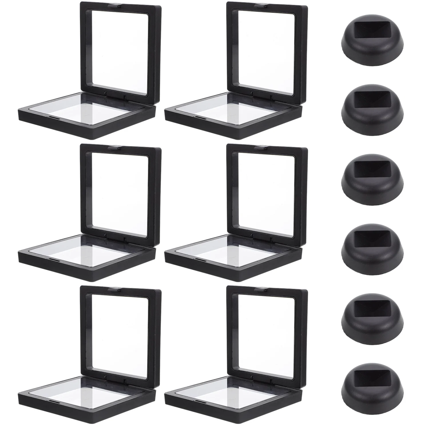 6 Sets Floating Jewelry Showing Stands Jewelry Storage Holders Jewelry Boxes