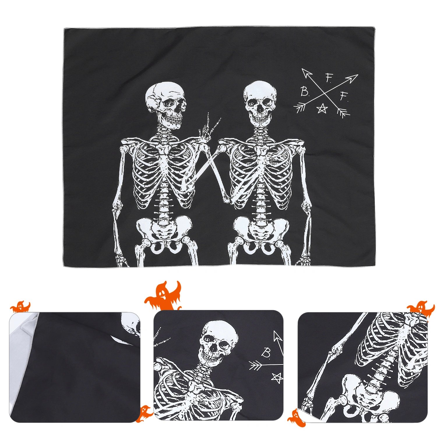 Skull Printed Tapestry Wall Hanging Blanket Bedroom Decor Halloween Tapestry