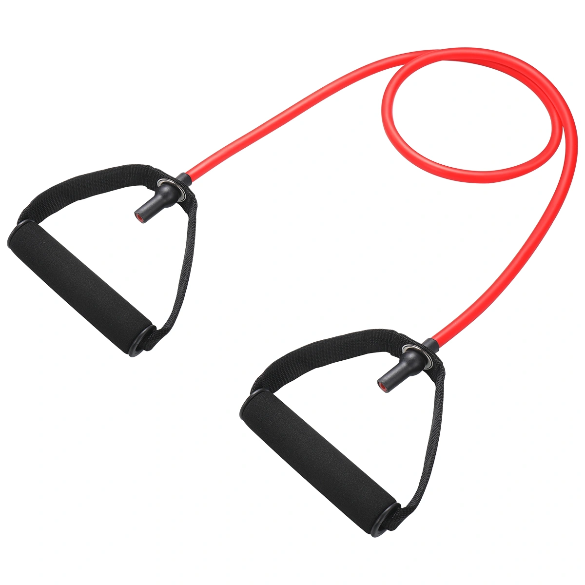 BESPORTBLE Yoga Elastic Fitness Exercise Pull Rope Exercise Resistance Bands Workout Bands with Handle for Women (Red)