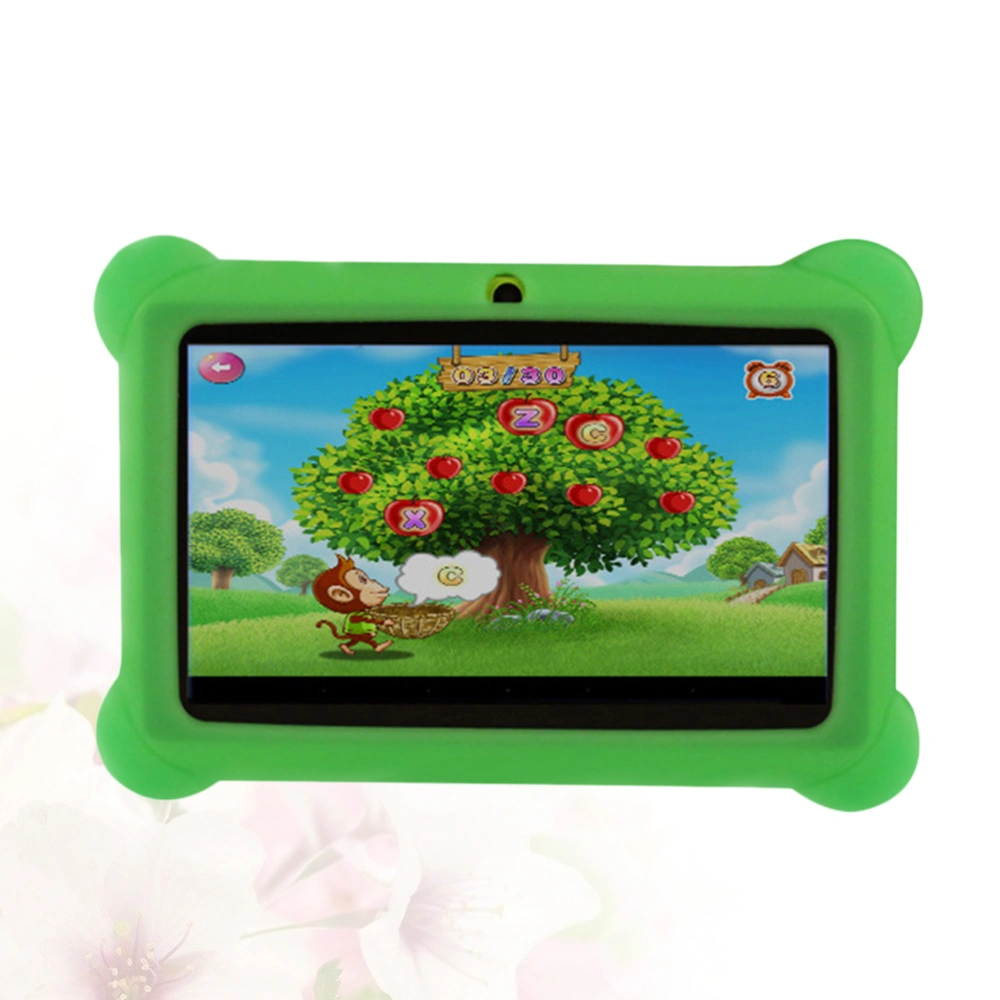 7 Inches Kids Learning Tablet 512M 8GB Children Educational Tablet with EU Plug (Green)