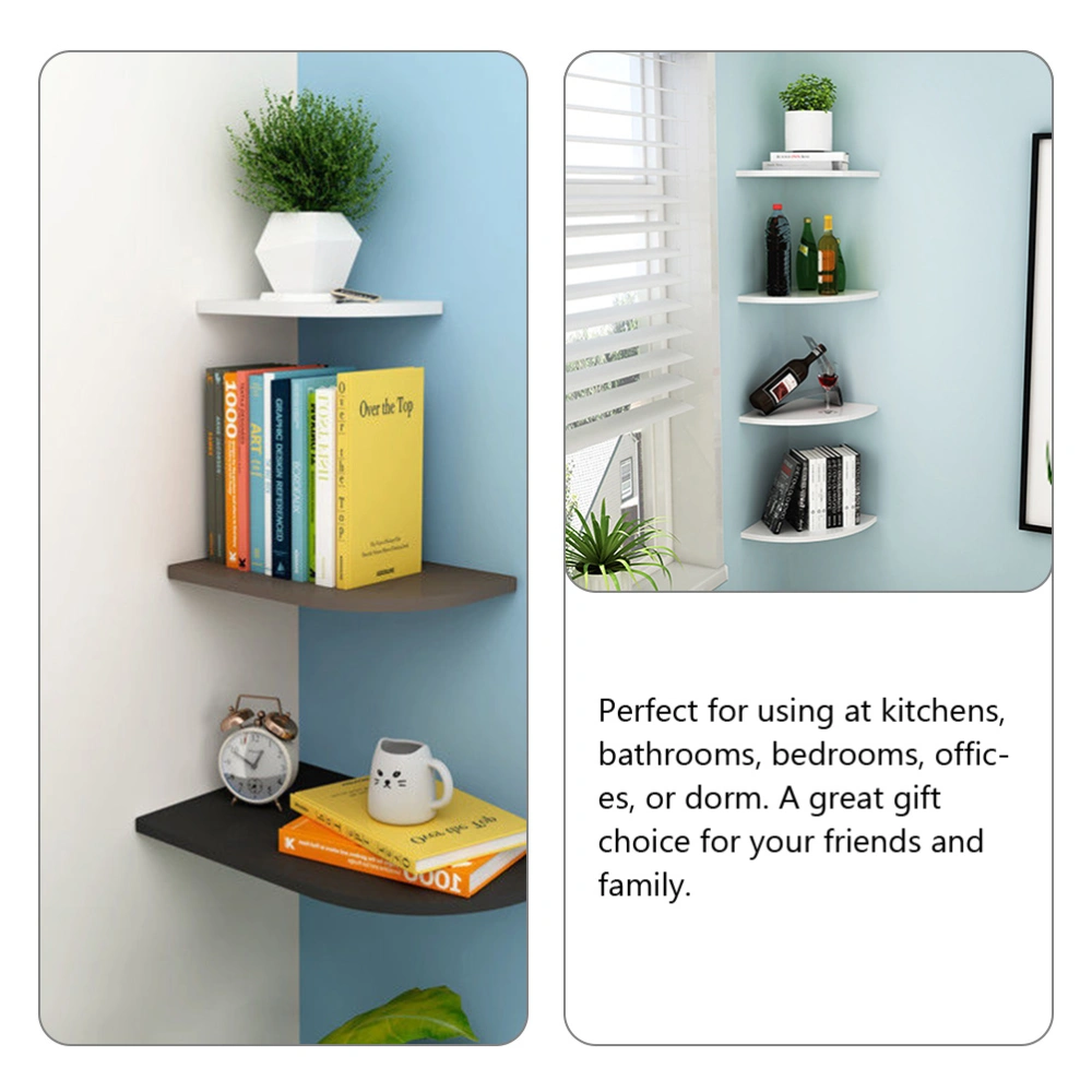 3Pcs Corner Shelves Wall Shelves Floating Shelves for Wall Storage Home Decor