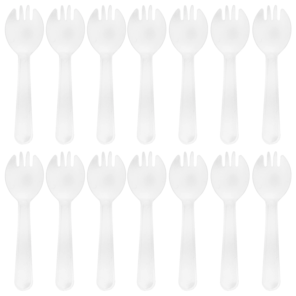 150pcs Dessert Forks Disposable Fruits Cake Forks Plastic Forks Party Food Forks