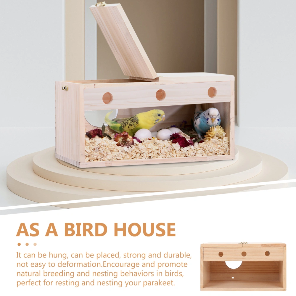 Household Nesting Box Wear-resistant Parakeet Nest Decorative Bird Nest Bird Accessory