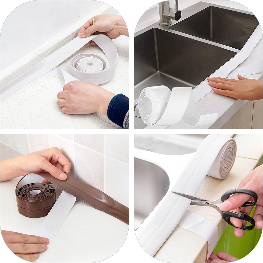 1 Roll Self-adhesive Caulk Tape Bathroom Caulk Sealing Tape Bath Sealant Strip