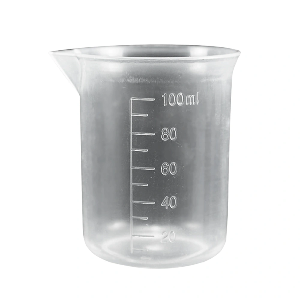 100ML Plastic Beaker Premium Durable Graduated Measuring Cup PP Beaker Cup