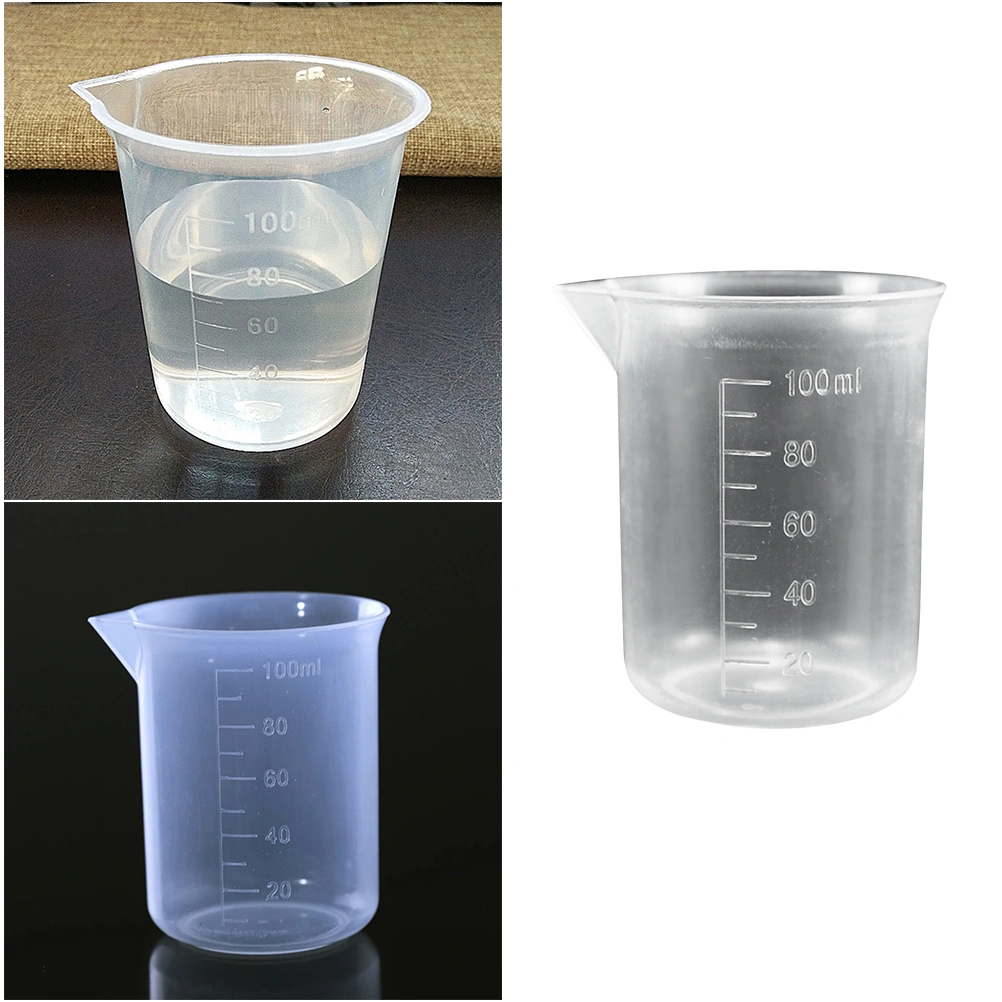 100ML Plastic Beaker Premium Durable Graduated Measuring Cup PP Beaker Cup