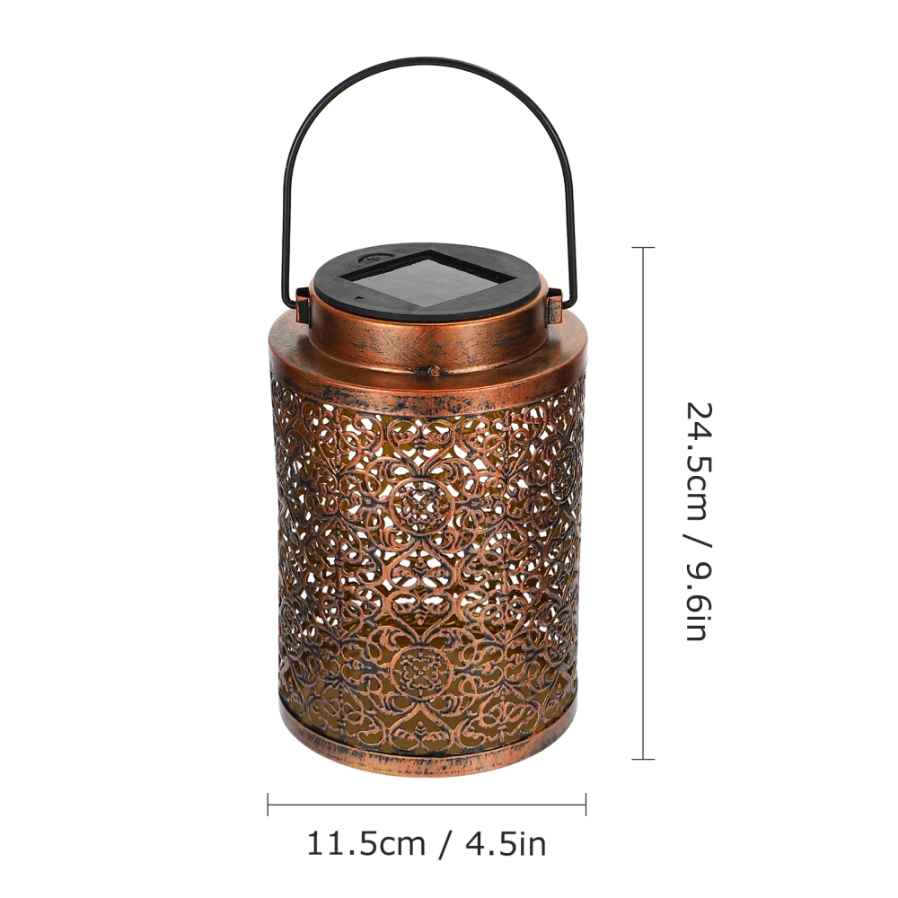 Solar Energy Outdoor Hanging Lamp Hollow-Out Hanging Lantern Courtyard LED Lamp