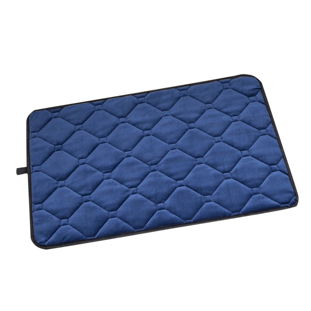 1pc Waterproof Nonslip Pet Dog Cat Pad Mat Car Portable Pad Cushion Pet Supplies for Friends who Have Pets (Dark Blue L 50x75cm)