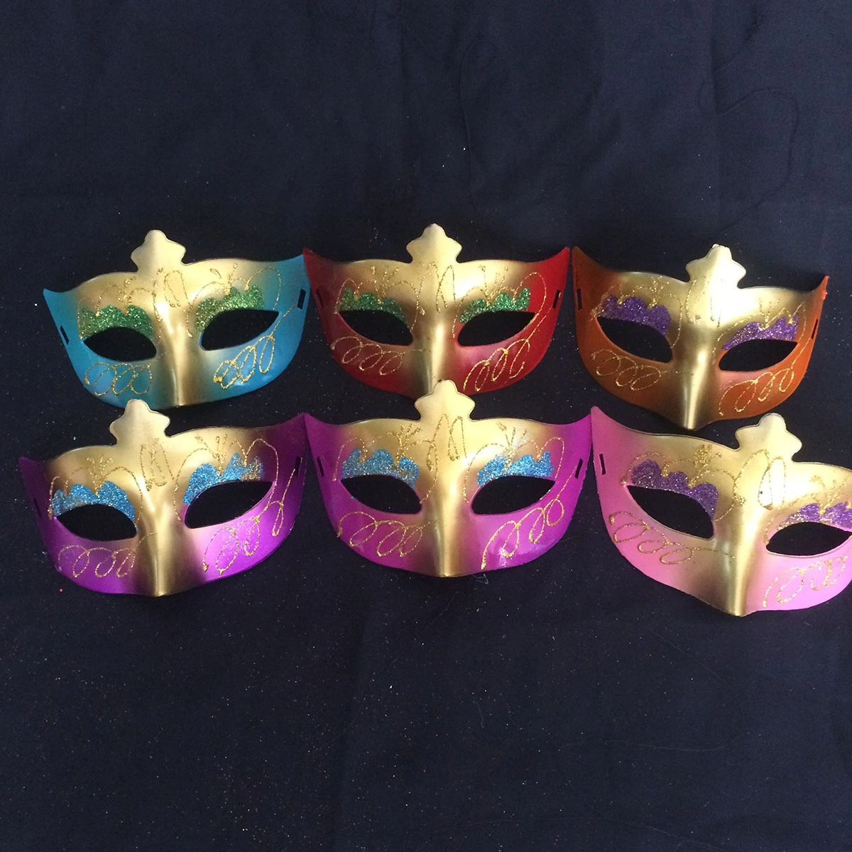 Beauty Eye Mask Painted for Christmas Halloween Masquerade Party Dress Carnival Festival Fancy Costume Ball Mask Random Color