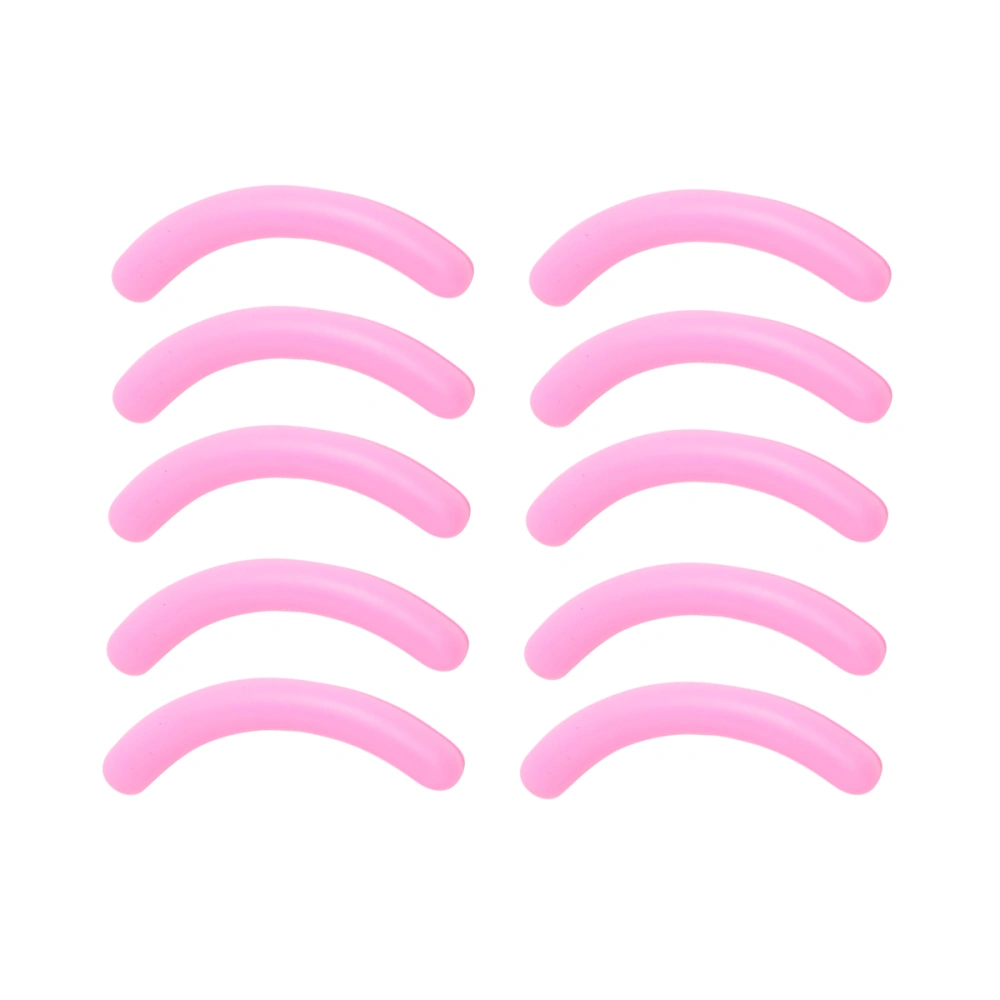 10Pcs Graft Eyelashes Silicone Bars Beauty Tools Display Strips Bars (Pink)