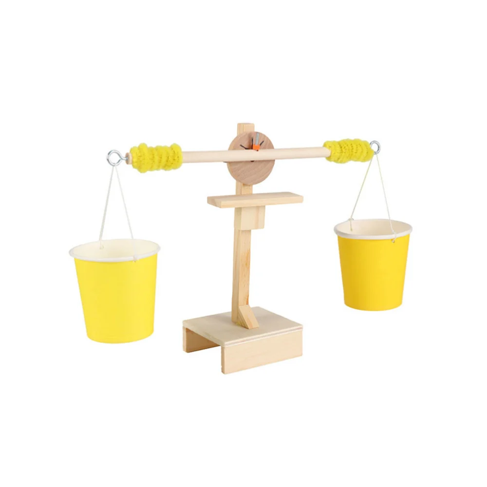 1PC Wood DIY Balance Scale Science Toy Scientific Balancing Game Toy for Kids Children