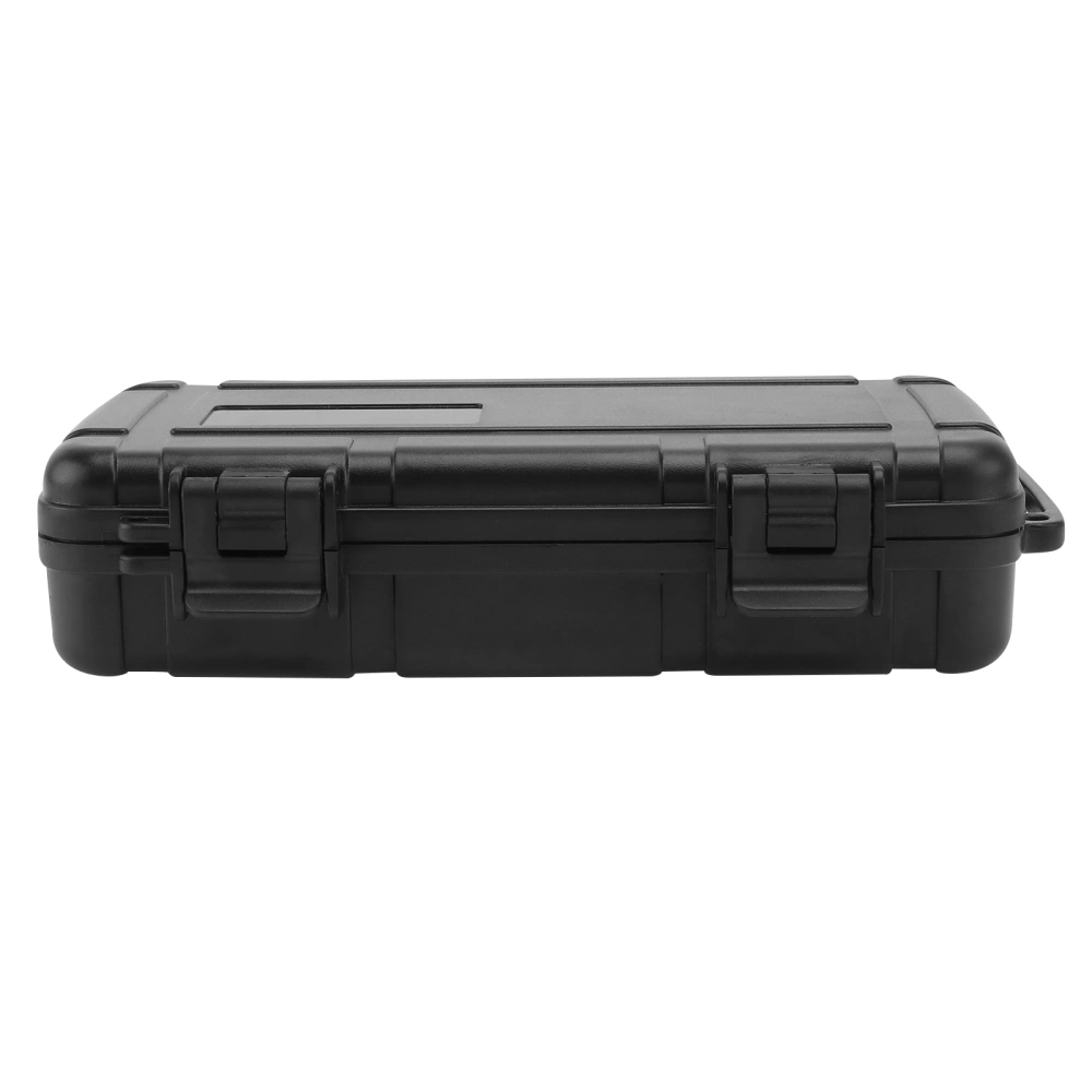 1Pc Household Storage Box Portable Tool Box Tool Storage Container (Black)