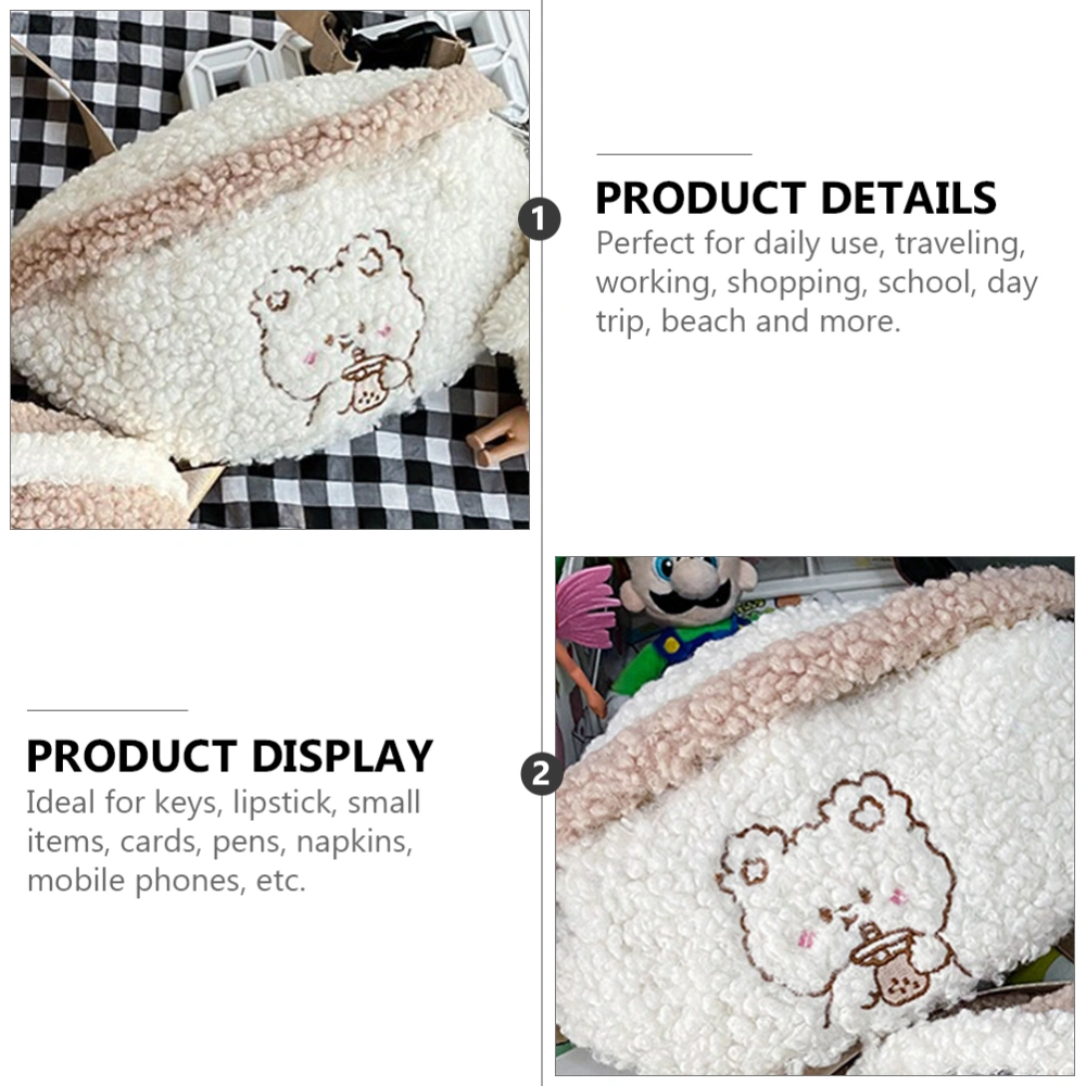 Bear Pattern Waist Pouch Fashionable Girl Fanny Pack Waist Storage Pouch