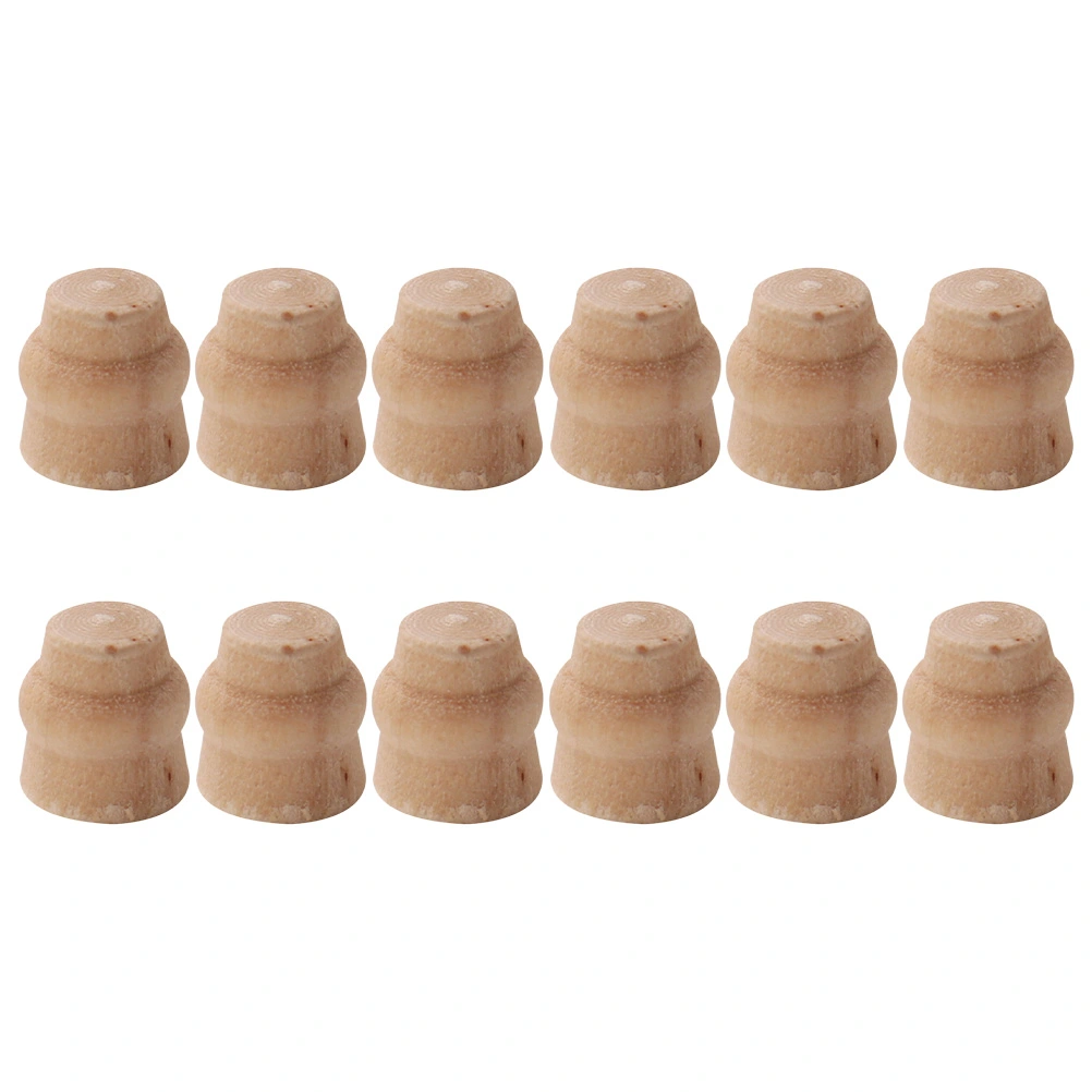 12Pcs Mini House Wooden Table Legs Mini House Scene Layout Props Mini Table Legs