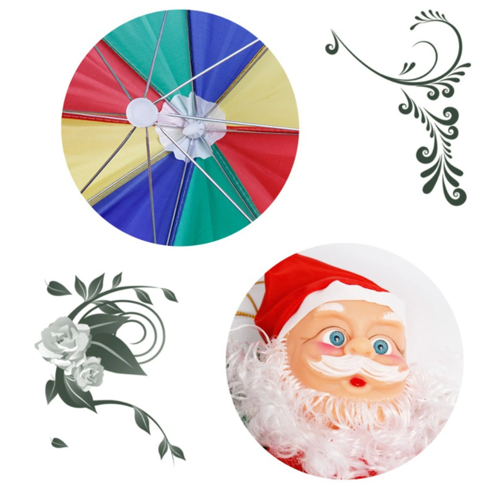 Santa Claus in Parachute Christmas Hanging Decorations Ornaments Home Party Office Outdoor Decorations