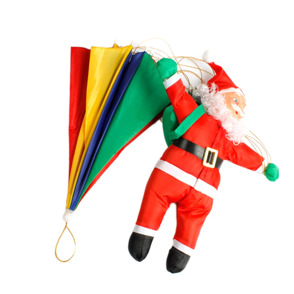 Santa Claus in Parachute Christmas Hanging Decorations Ornaments Home Party Office Outdoor Decorations