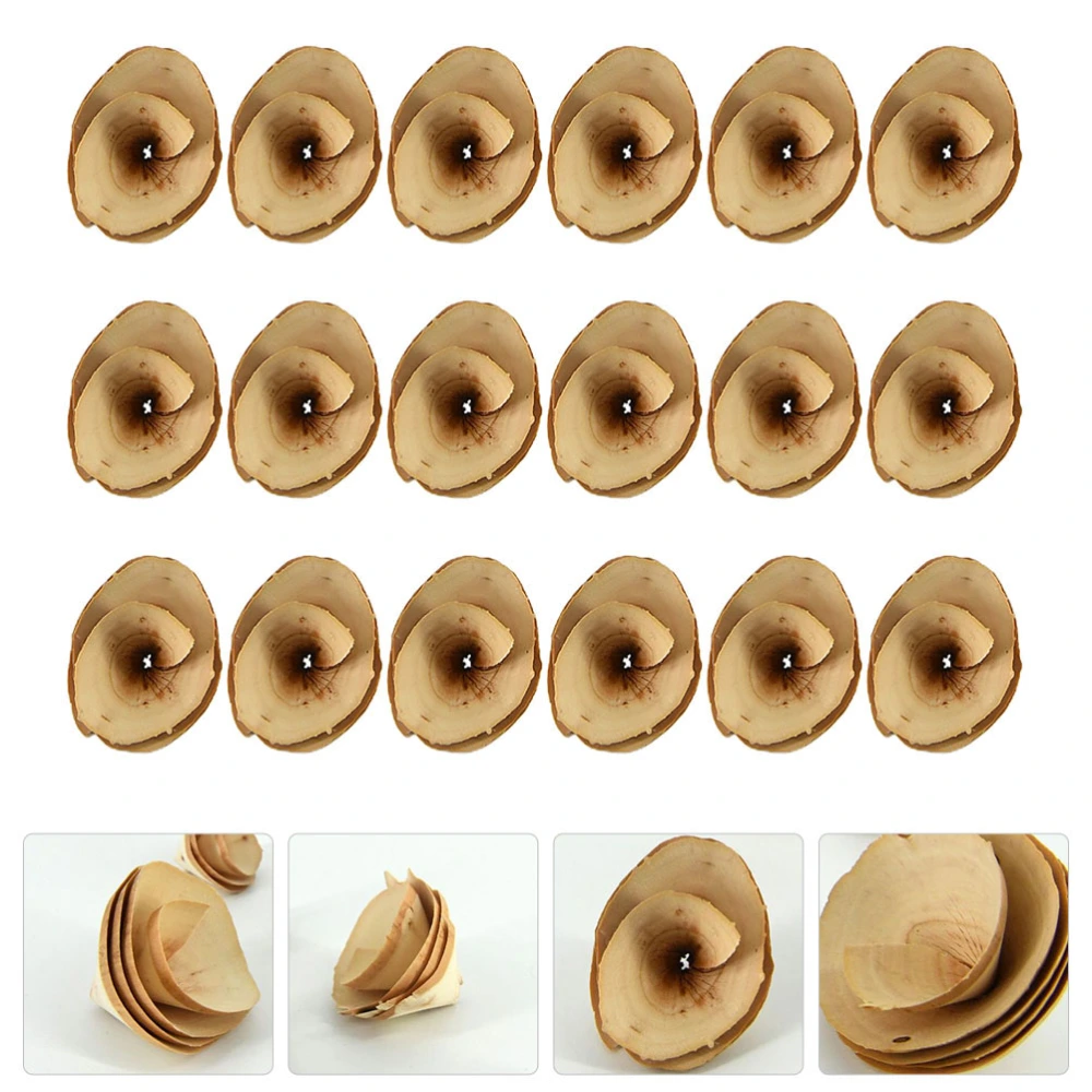 1 Set Lifelike Wooden Flower Wreath Decor DIY Accessories Woode Craft Decor