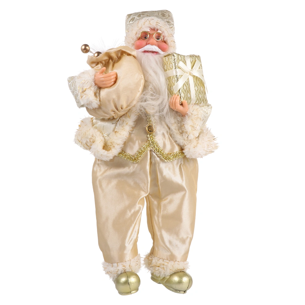 Delicate Xmas Doll Adorable Friends Gift Ornament Santa Doll for Christmas