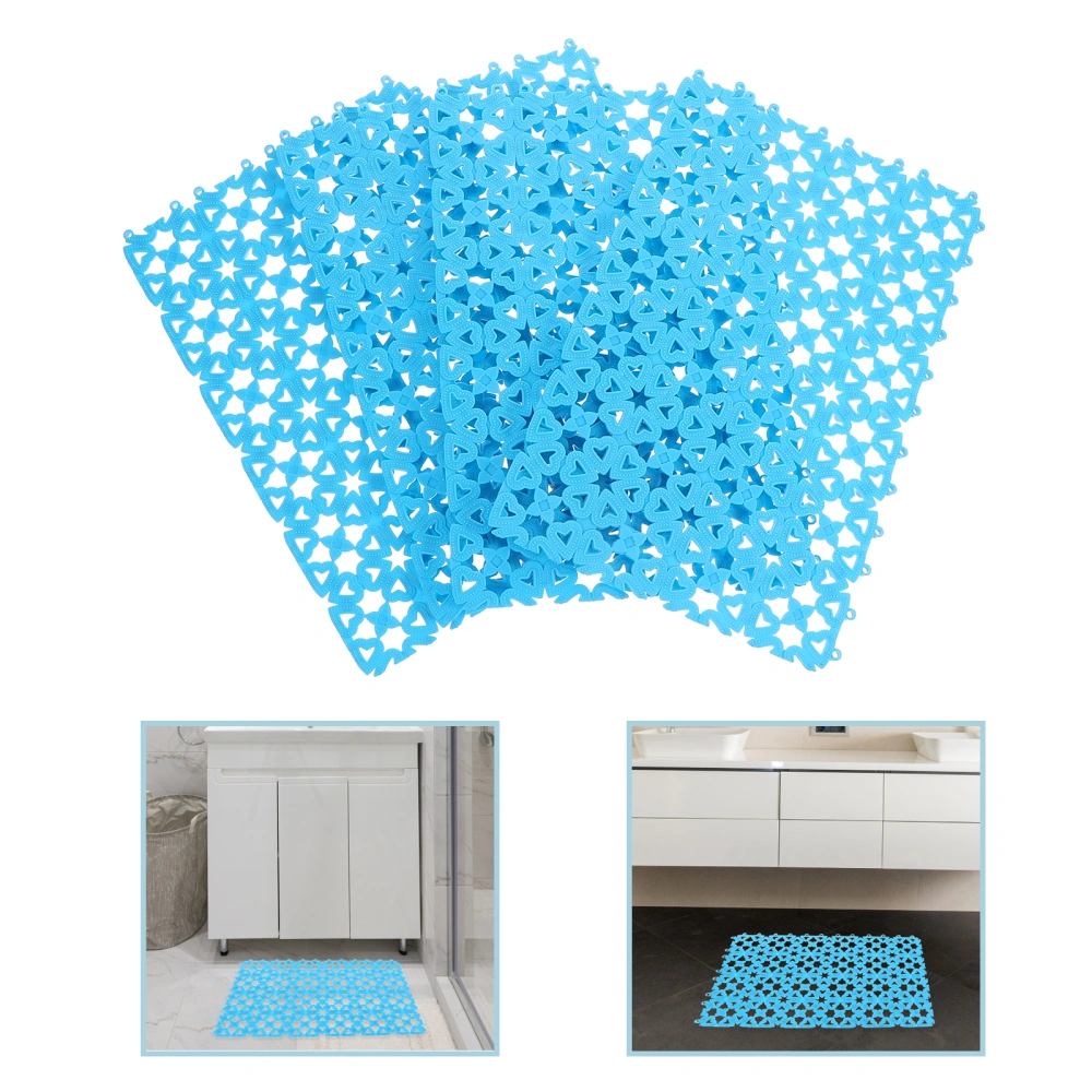 4Pcs Household Pet Cage Mats Non-slip Cage Plastic Pad Splicing Bathroom Mat