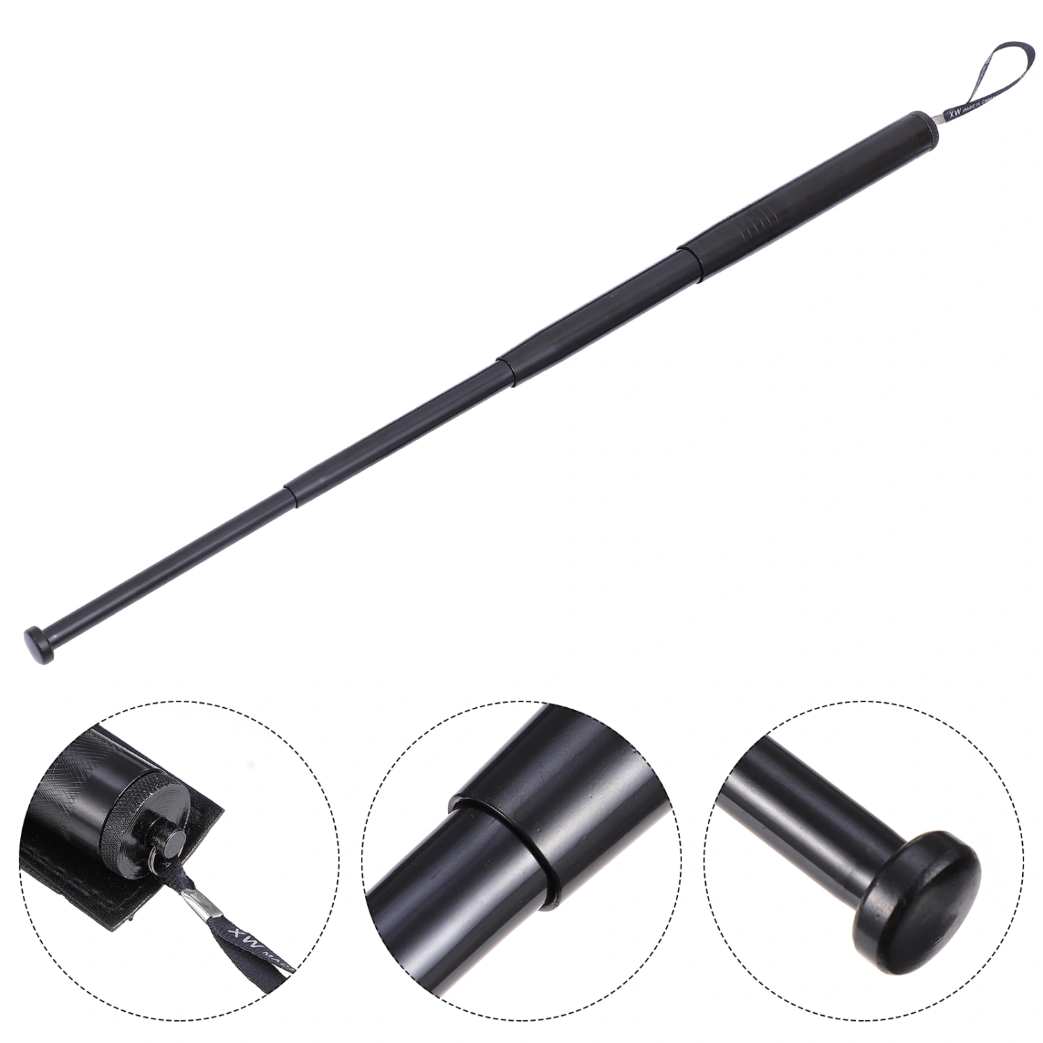 Telescopic Self Defense Stick Heavy Duty Steel Rod Safety Protector Guard