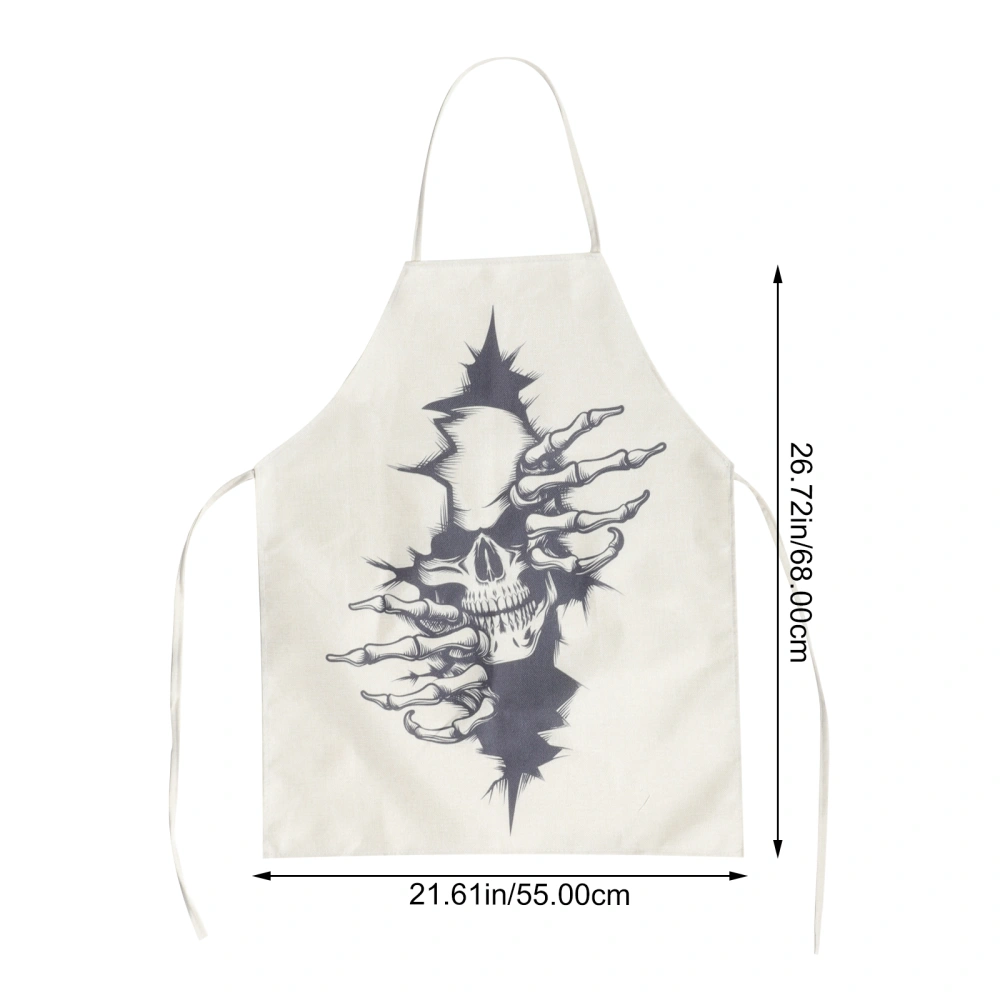 Oil-resistant Cooking Apron Festival Apron Polyester Halloween Apron Kitchen Cooking Supply