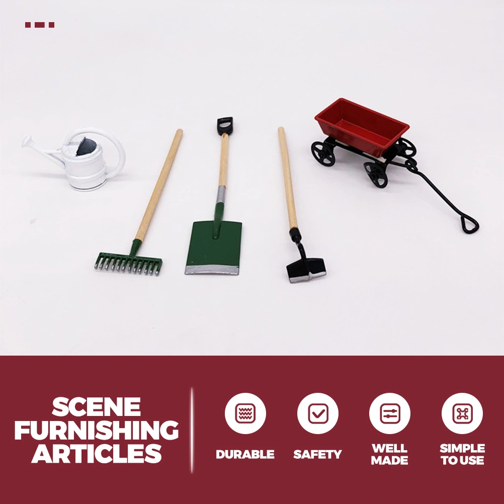 1 Set Mini Gardening Tool Model Mini House Garden Decor Accessory Kids Mini Toy