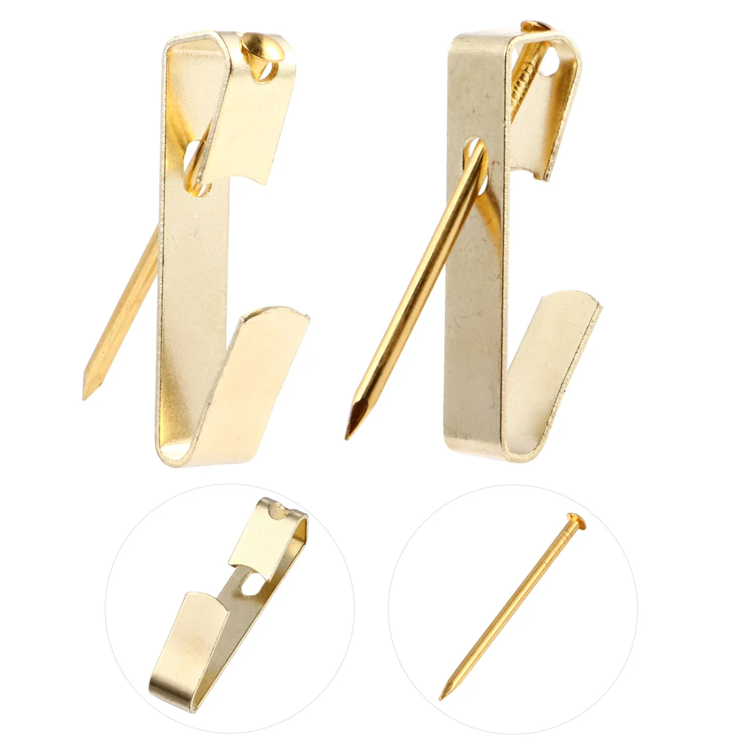 100 Pcs Picture Hangers Frame Hooks Heavy Duty Hardwares Hanger Kit Hooks 100LB