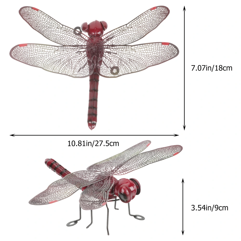 Metal Dragonfly Wall Art Decorations Indoor Wall Decoration Garden Fence Decoration