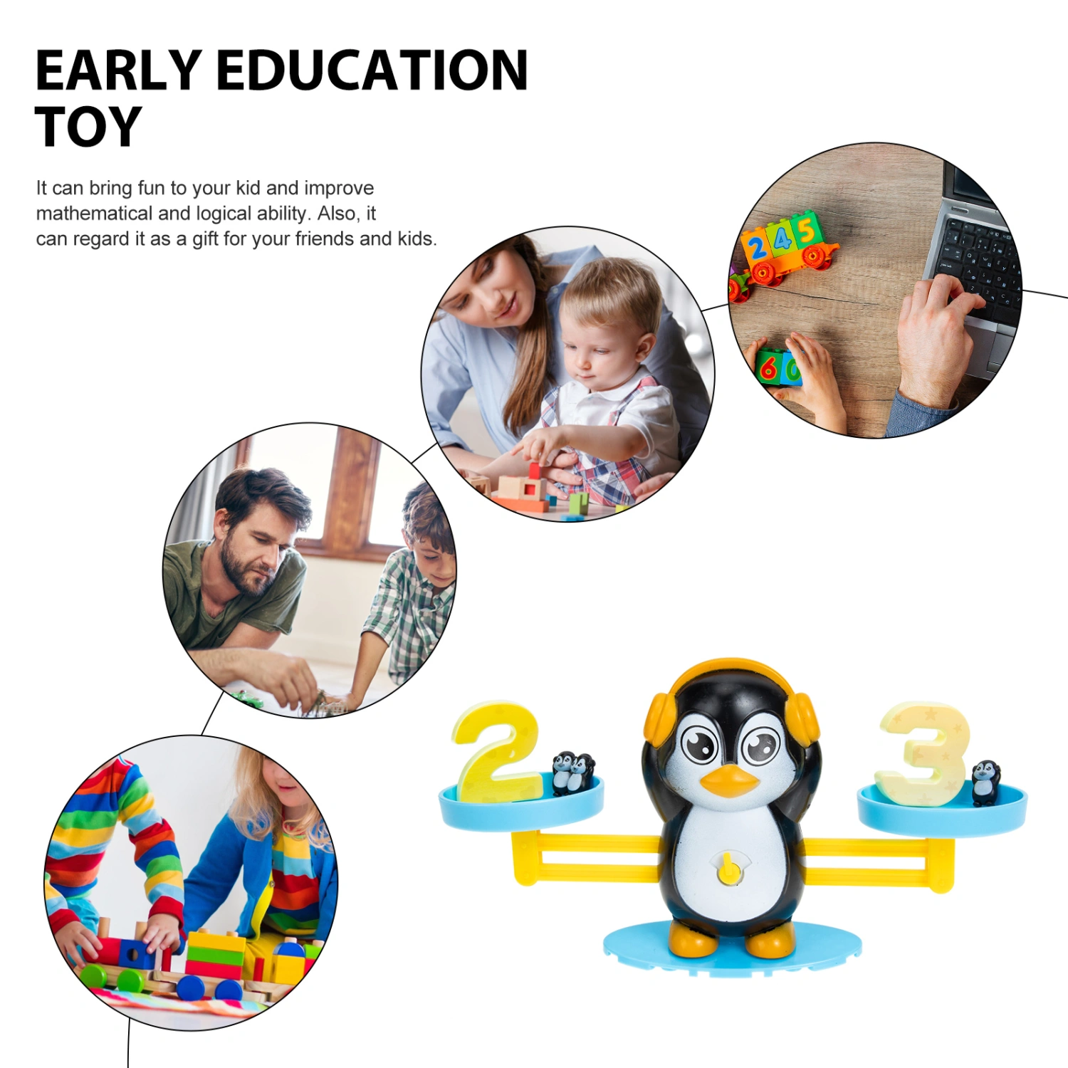 1 Set Balance Toys Counting Toys Kids Math Toys Preschool Educational Toys