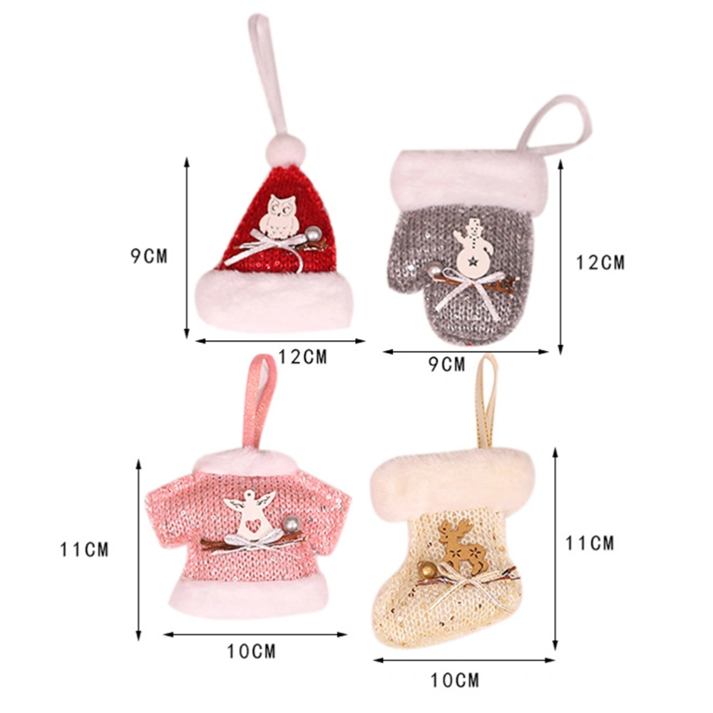 1 Set Cartoon Pendants Christmas Accessories Creative Ornaments for Scene Decor