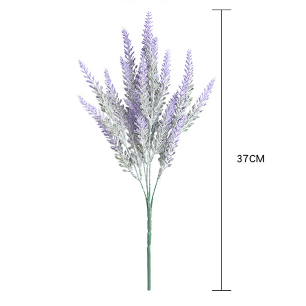 3 PCs Simulated Artificial Lavender Flower Bundle for Bouquet Home Office Wedding Decoration (Purple)