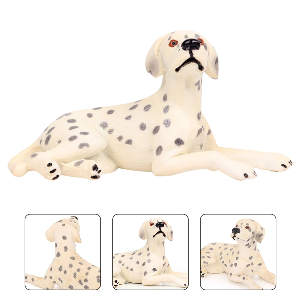 Plastic Spotty Dog Figurine Dog Model Adornment Realistic Animal Model Ornament