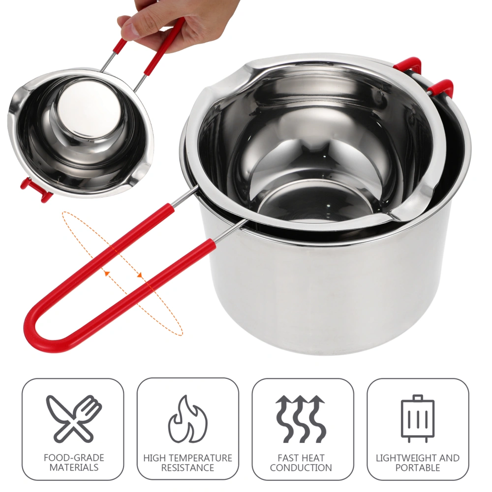 1 Set Stainless Steel Cheese Melting Pot Compact Professional Melting Pot